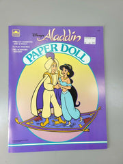 Vintage Disney's Aladdin Golden 1992 Paper Dolls Mint Uncut