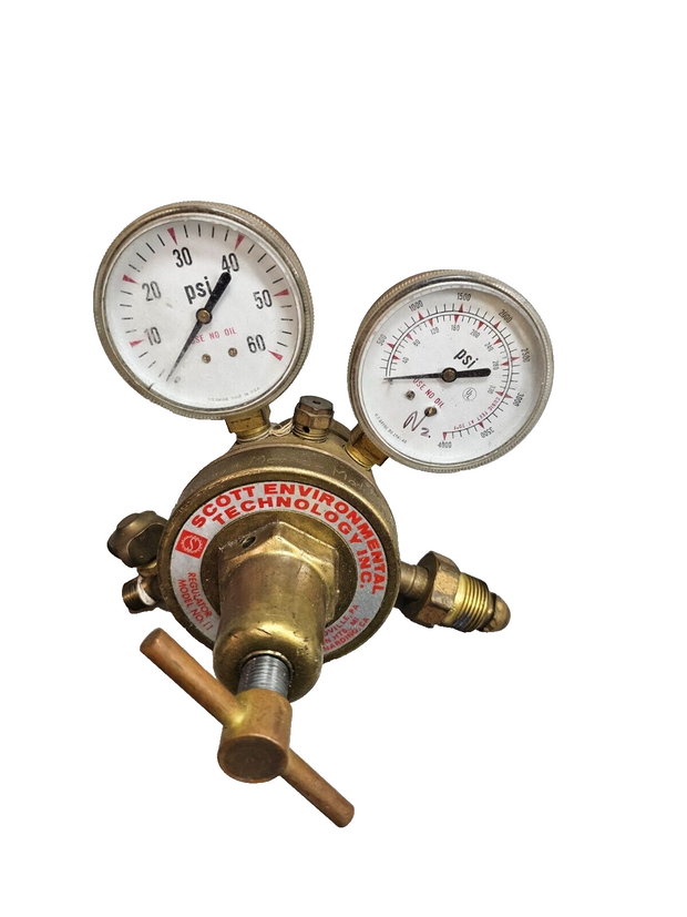 USG Scott No. 11 Gas Regulator 0-60 psi 0-4000 psi US Gauge