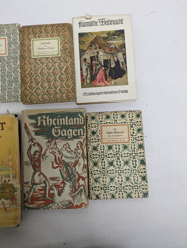 Lot of German 1950's Vintage Collectible Books Rubezahl 1001 Nacht Rheinland