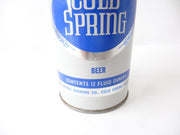 Spring Water Cold Spring Antique Retro Pull Tab Beer Can