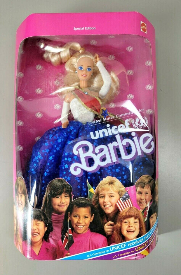 United States Committee Unicef Barbie Doll Special Edition 1920 NRFB 1989 Mattel