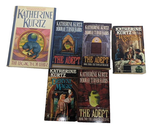 Lot of Vintage Print Science Fiction Fantasy Novels by Katherine Kurtz
