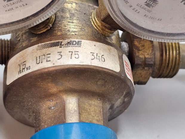 Linde Model UPE 3 75 346 High Gas Brass Regulator