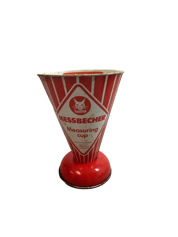 Vintage Messbecher Measuring Cup West Germany Tin Litho