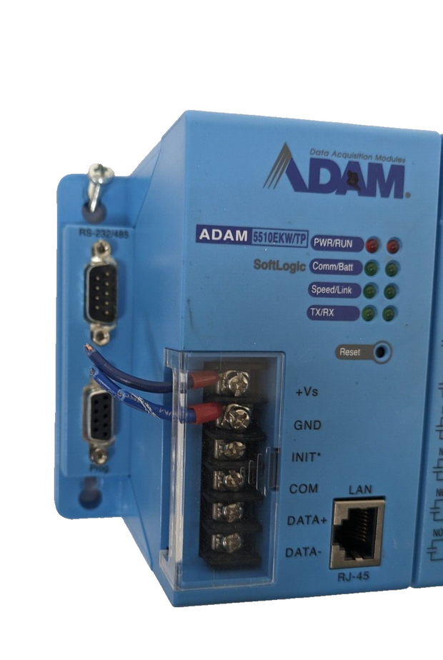 ADAM Advantech Data Acquisition Modules 5510EKW/TP w/ ADAM-509 8 Power Relays