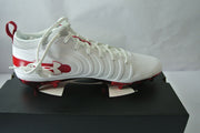 Under Armour Men's Football Cleats Red & White UA Team Nitro MID MC - New In Box