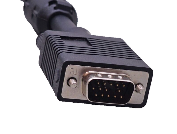 Lot 15 C2G RapidRun VGA Flying Lead Audio/Video Cable 1.5ft VGA Male 60081