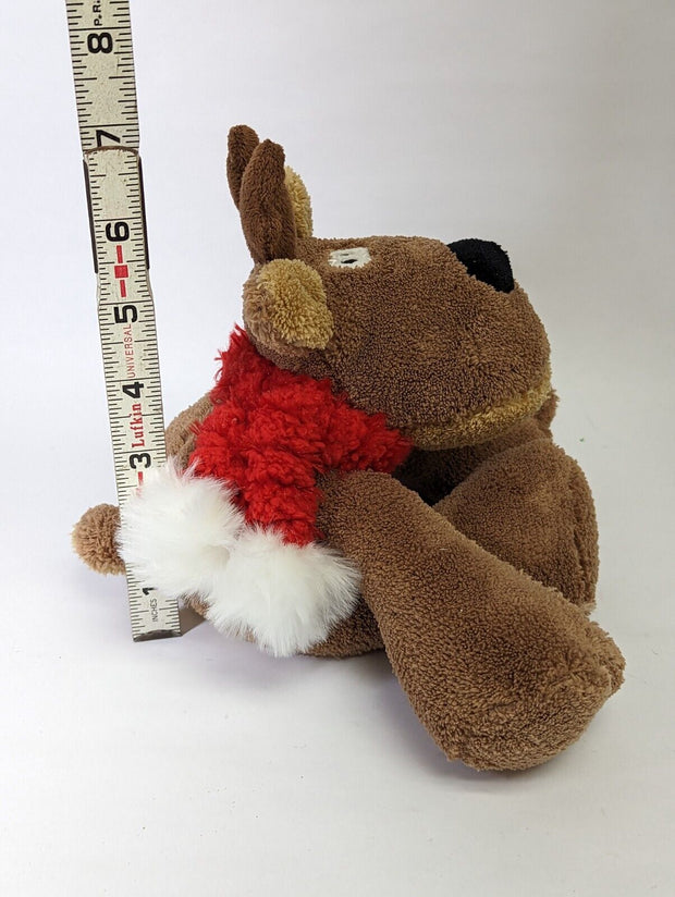Hallmark Rodney the Reindeer Plush Stuffed Animal Wearing Scarf 6-1/2"