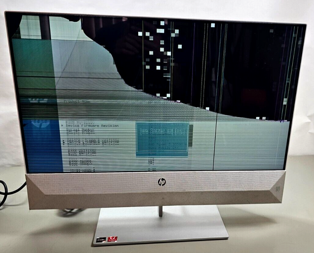 HP Pavilion 24 AIO Touchscreen, 3550H, 8GB DDR4, No SSD/AC, Cracked LCD