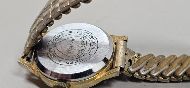 Vintage Bernus Women's Wristwatch, Shock Absorbing, Stainless Steel, Waterproof