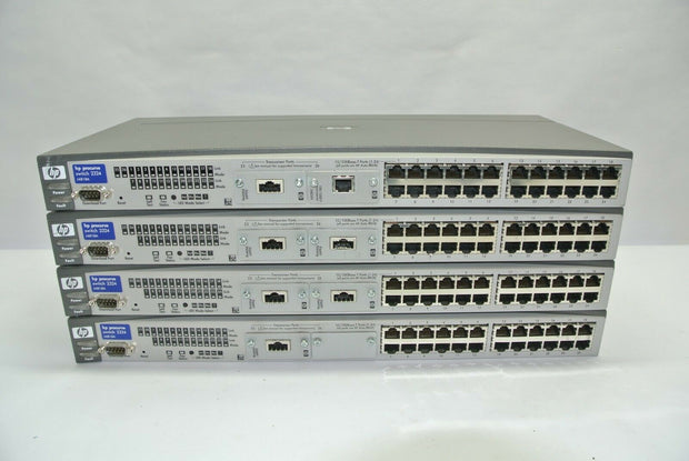 Qty (4) HP ProCurve Switch 2324 24-Port 10/100 Network Switch J4818A