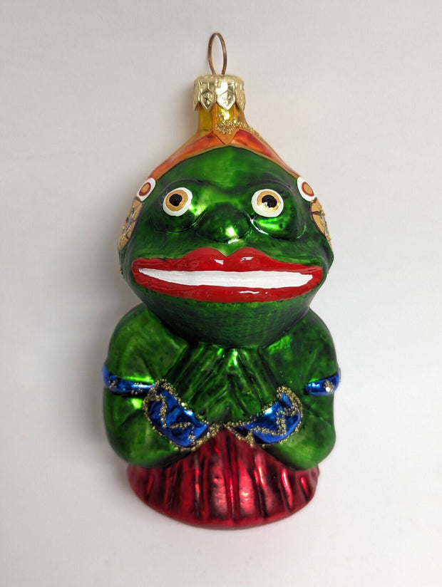 Christopher Radko FROG LADY Glass Ornament Limited Edition! 241/1200
