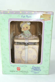 Precious Moments Enesco "For Mom" Trinket Covered Box Figurine 113124K