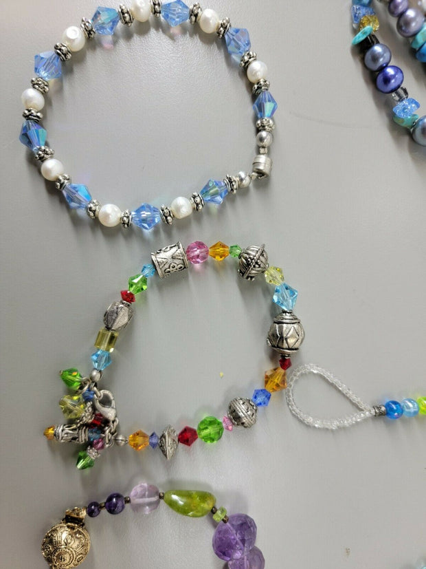 Chico's Necklaces, Qty 8, Colorful Stones & Glass, Bracelets, Beads.  Lot!