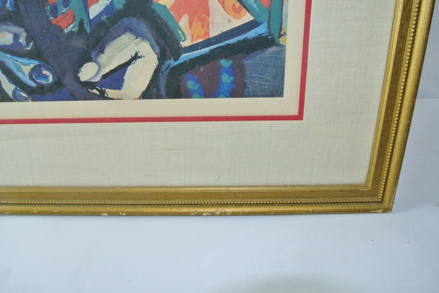 Picasso Lithograph 1970's "JEUNE FILLE ASSISE" Framed Limited Edition Lithograph