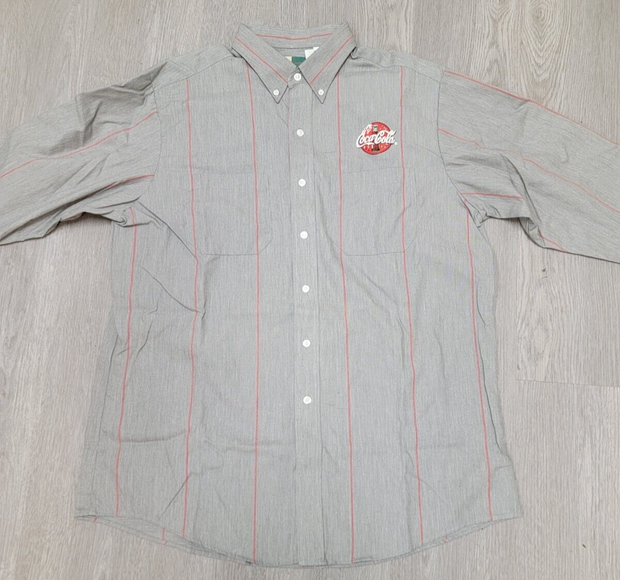 Vintage Coca Cola Gray Uniform , Long Sleeve, Gray, Size XL GS-0743 1586 CH GYRS