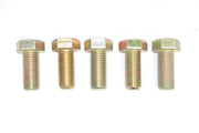 7/8" Hex Cap Screw Bolts, Zinc Plated, Various Sizes (Choose Length) - Pack of 5