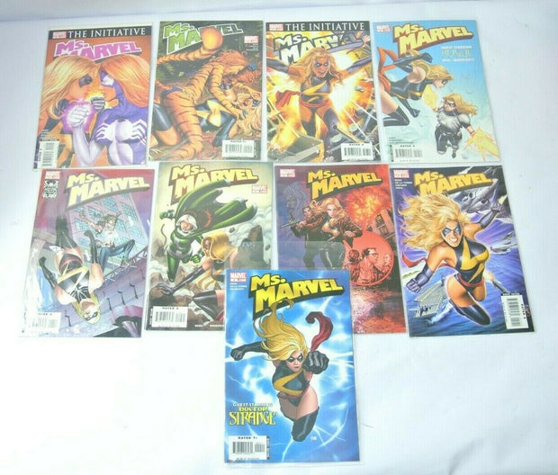 Lot of (9) Ms. Marvel Comic Books - Excellent Condition!