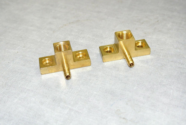 Parker Brass Adapter Tee, 1/8in. OD Barbed x Barbed x 3/8in. FNPT ID - Qty 2