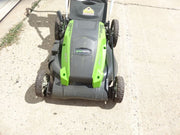 Greenworks 21-Inch 13 Amp Corded Electric Lawn Mower 25112 Green/Black
