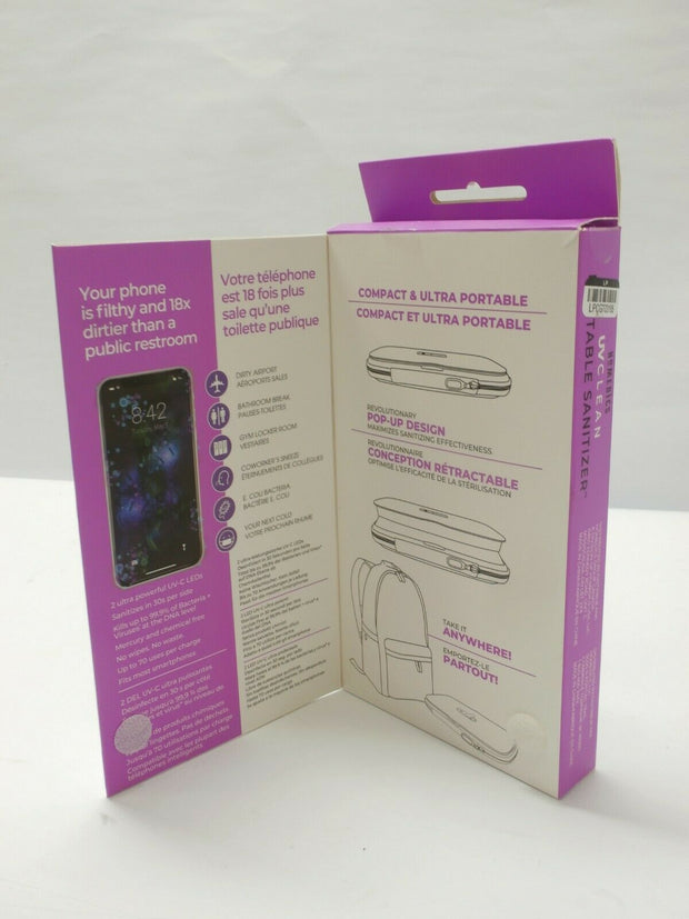 HoMedics UV-CLEAN Pop-Up Phone Sanitizer UV Disinfector - Black