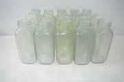 Lot of (20) 500ml Clear Glass Laboratory Media Storage Bottles - NO CAPS