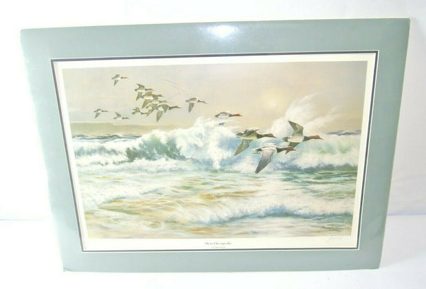 Ducks Unlimited Framed Print - "On To Chesapeake" Larry Toschik - Double Signed