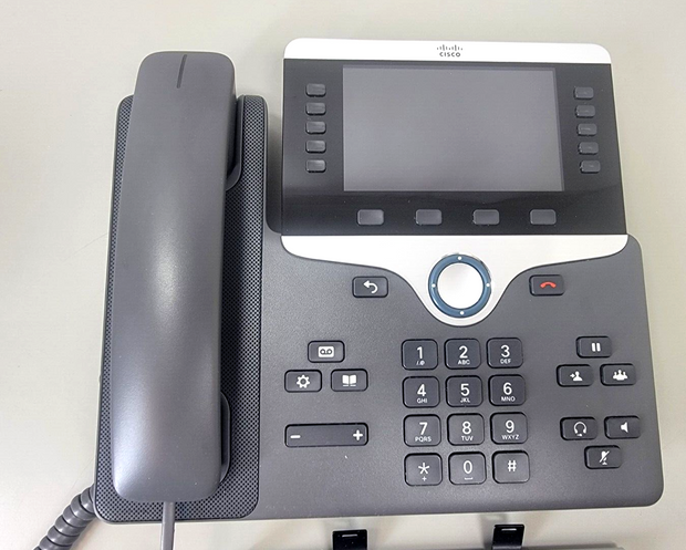 Cisco CP-8841-K9 5 Lines Widescreen LCD VoIP Phone, w/ Base Cleaned & Tested!