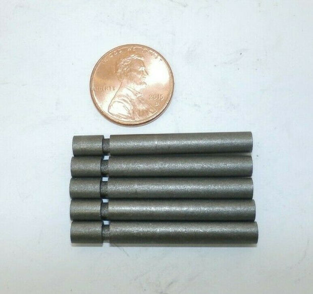Qty (5) Bay Carbon L-3909 38mm x 3mm Notched Cupped Electrode Graphite Rods