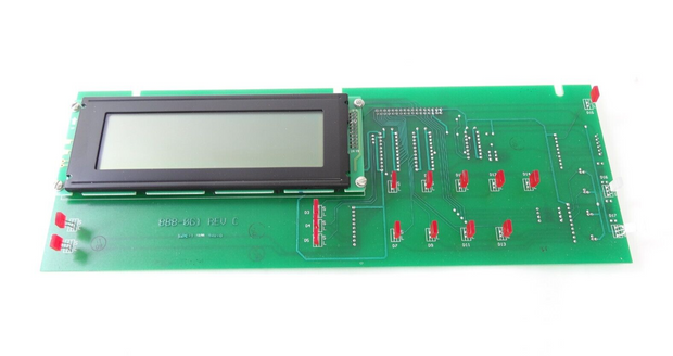 Rosemount Dohrmann 888-061 / 888-060 Rec C LCD / Keyboard PCBA Assembly Board