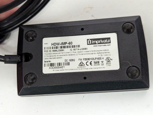Imprivata HDW-IMP-60 RFid Scanner USB Proximity Card Reader