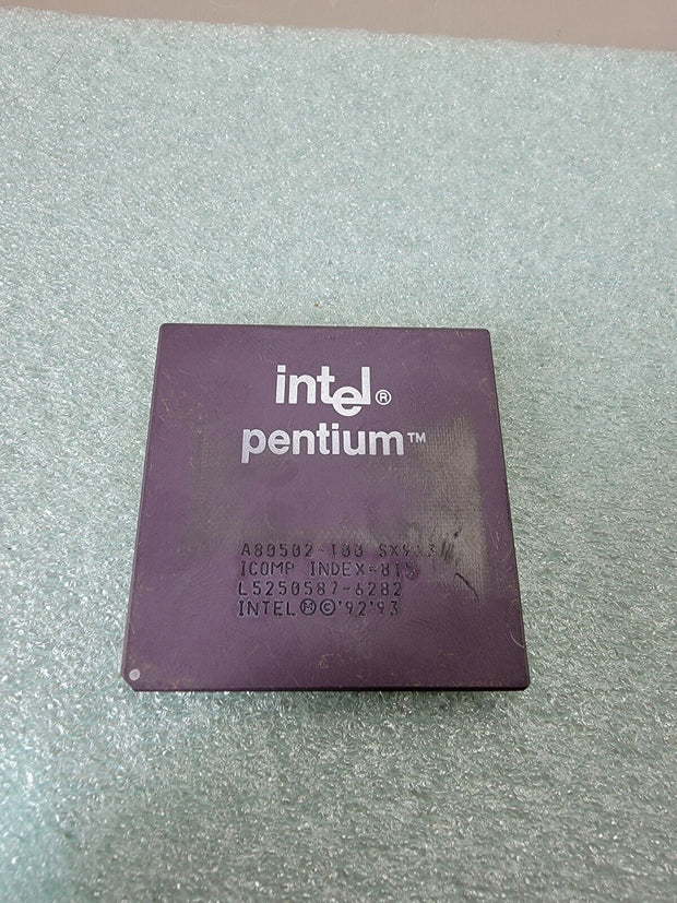 Vintage Intel Pentium A80502-100 SX962 Processor Collection/Gold Recovery
