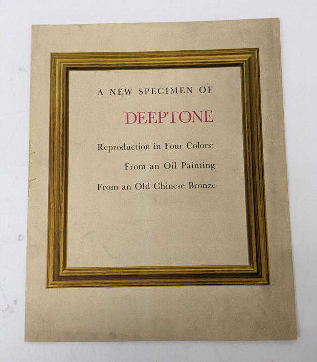 A New Specimen Of DeepTone Reproduction In Four Colors From Old Chinese Bronze