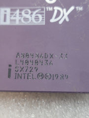 Vintage Intel 486 DX 33 MHz A80486DX-33 SX729 CPU