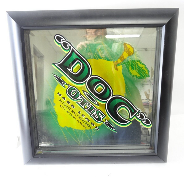 "Doc" Otis Hard Lemon Alcohol Malt Vintage Mirror Bar Sign