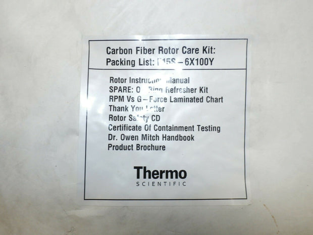 Thermo Scientific Carbon Fiber Rotor Care Kit F15S-6X100Y