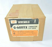 Lot of (9) Wiremold Combination Flat Elbow Gray Finish G-6011TX New Open boxes