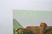 George Drummond 24" x 12" Lithograph "Bourbon Street" P-803, Vintage Lithograph