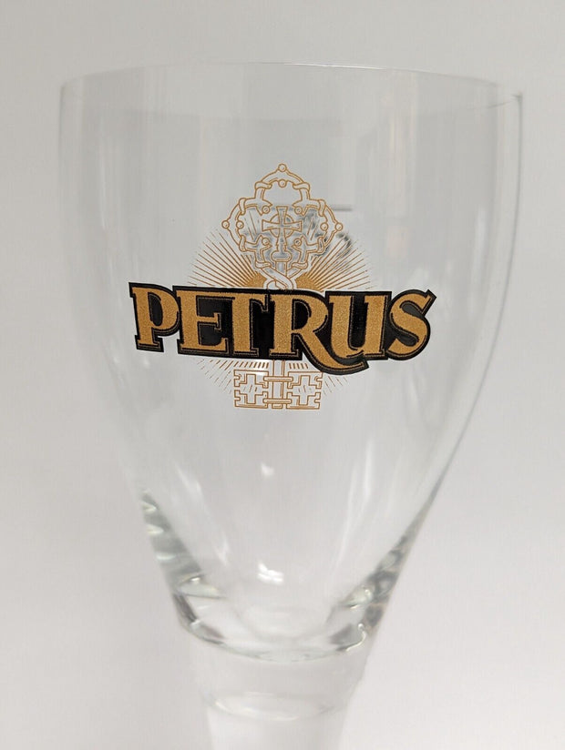Petrus Belgian Ale Beer Glass Belgium Chalice 25cl Gold Logo - Lot of 3