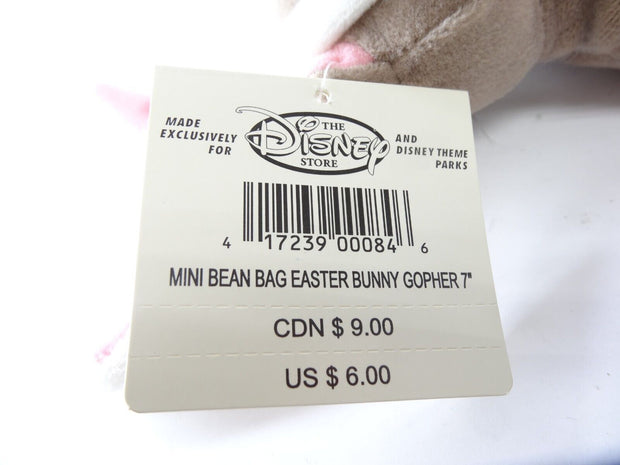 Disney Bean Bag Plush - EASTER BUNNY GOPHER Winnie the Pooh 9"