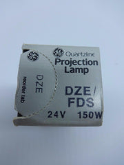 GE Quartzline Projection Lamp Bulb DZE-FDS 24V 150W