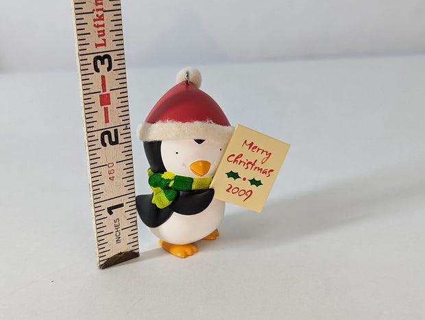 Hallmark Keepsake SIGN OF THE TIMES Penguin Christmas Ornament
