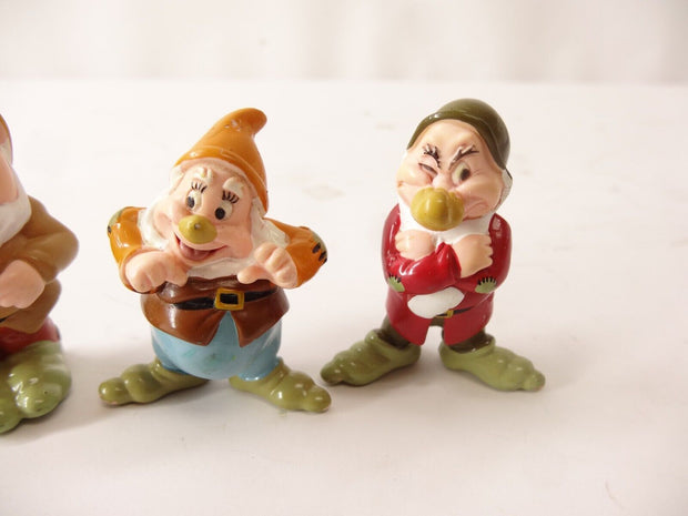 Walt Disney Set of (3) Snow White & The Seven Dwarves Plastic Figurines