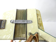 Buttercream Hohner Piano Accordion LMMM 41/120 - READ - Plays - Parts / Repair