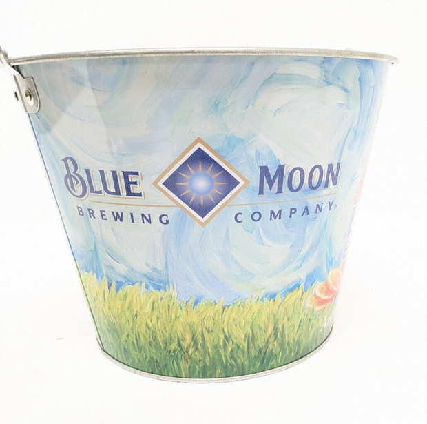 Vintage Blue Moon Brewing Company Steel Ice Bucket