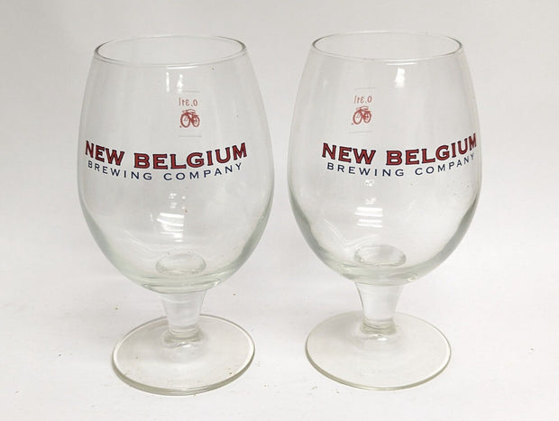 New Belgium Brewing Co. Fort Collins CO Beer Glass, 0,31L - Set of 2