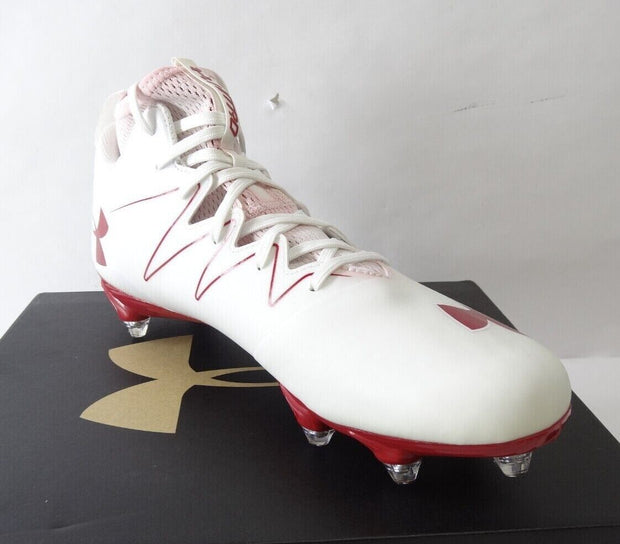 Under Amour Men's Football Cleats Team Nitro MID D Red & White New In Box