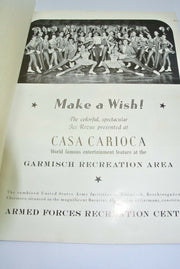 Casa Carioca Carmisch Ice Revue MAKE A WISH! Program 1950s/60s