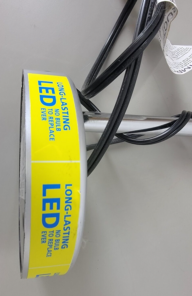 Long Lasting Intertek MTSL100AYS-LED3 Chrome Neck Adjustable 3.5W LED Desk Lamp