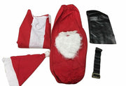 NEW Walgreens Santa Suit Santa Costume Adult One Size Fits Most 5 Piece Set